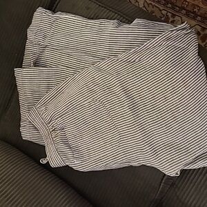 Linen-blend pants